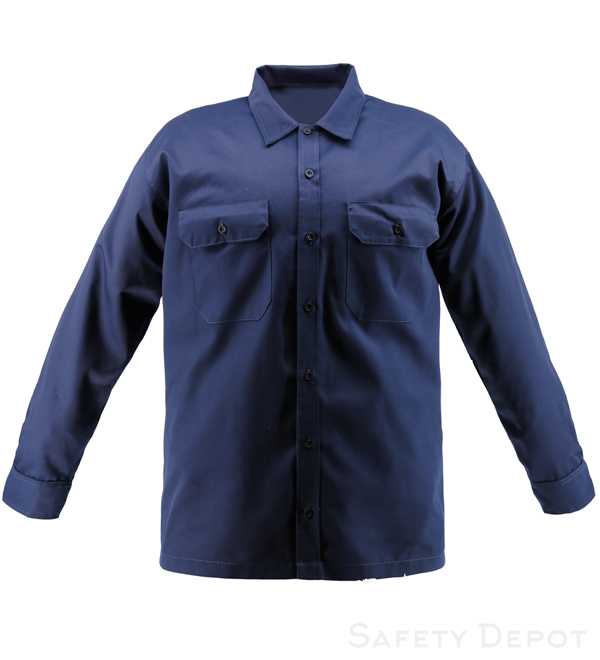 Navy Blue Work Shirt Long Sleeve